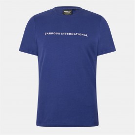 Тениска Barbour International Men's Oversized Collins T-Shirt - Insig Blue BU77 тениска,мъжки,тениски,barbour,international,men's,oversized,collins,t,shirt,insig,blue,bu77