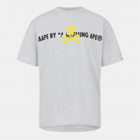тениска,облекла,на,разпродажба,мъжки,тениски,aape,aape,neon,puff,tee,sn52,heather,white