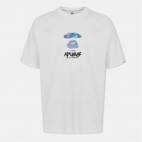 тениска,облекла,на,разпродажба,мъжки,тениски,aape,aape,aape,basic,tee,sn52,white