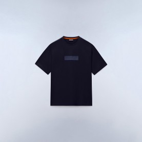 Мъжка тениска Napapijri Nap Box Logo Short Sleeve T-shirt Mens - Blu Marine мъжка,тениска,мъжки,тениски,napapijri,nap,box,logo,short,sleeve,t,shirt,mens,blu,marine