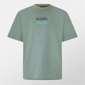 Тениска Napapijri Cortona Summer T-shirt - Green Mil G1X тениска,облекла,на,разпродажба,мъжки,тениски,мъжки,облекла,размер,napapijri,cortona,summer,t,shirt,green,mil,g1x