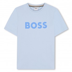 Тениска Boss Kids Logo T-Shirt - Prsn Blue 887 тениска,boss,kids,logo,t,shirt,prsn,blue,887