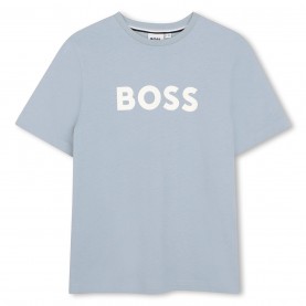 тениска,детски,3/4,панталони,boss,kids',logo,t,shirt,pale,blue