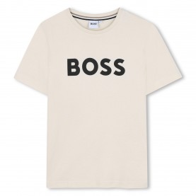 Тениска Boss Kids Logo T-Shirt - Vanille 21C тениска,boss,kids,logo,t,shirt,vanille,21c