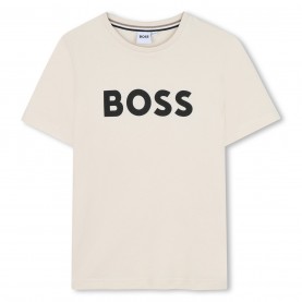юношеска,тениска,детски,облекла,boss,logo,t,shirt,juniors,vanille,21c
