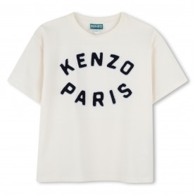 детска,тениска,детски,3/4,панталони,kenzo,unisex,kids',logo,t,shirt,wht,blu,117