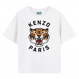 юношеска,тениска,детски,3/4,панталони,kenzo,tiger,t,shirt,juniors,white,10p
