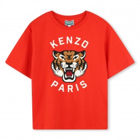 Юношеска тениска Kenzo Tiger T-Shirt Juniors - Red 997 юношеска,тениска,kenzo,tiger,t,shirt,juniors,red,997