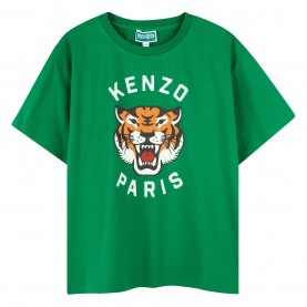 юношеска,тениска,детски,3/4,панталони,kenzo,tiger,t,shirt,juniors,green,674