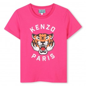 тениска,детски,3/4,панталони,kenzo,kids',tiger,regular,fit,t,shirt,pink,483