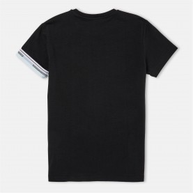 юношеска,тениска,детски,3/4,панталони,dsquared2,logo,t,shirt,juniors,black,dq900