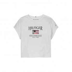 тениска,детски,облекла,tommy,hilfiger,hilfiger,sequins,flag,tee,ss,white,ybr