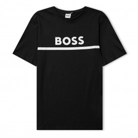 Тениска Boss Kids Large Logo T-Shirt, Logo Design - Black 09B тениска,детски,тениски,boss,kids,large,logo,t,shirt,logo,design,black,09b