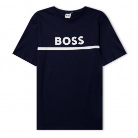 юношеска,тениска,детски,тениски,детски,облекла,boss,logo,t,shirt,juniors,navy,849