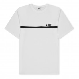 Тениска Boss Kids Small Logo T-Shirt - White 10P тениска,детски,тениски,boss,kids,small,logo,t,shirt,white,10p