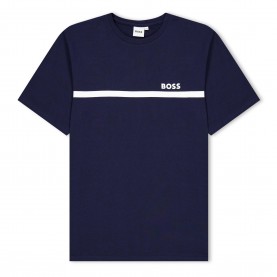 Тениска Boss Kids Small Logo T-Shirt - Navy 849 тениска,детски,тениски,boss,kids,small,logo,t,shirt,navy,849