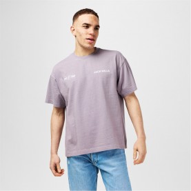 тениска,мъжки,тениски,jack,wills,multi,hit,t,shirt,dark,lilac