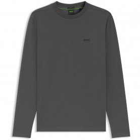 тениска,мъжки,тениски,boss,mens,boss,green,long,sleeve,t,shirt,with,iconic,logo,detail,open,grey