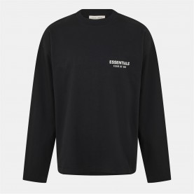 тениска,облекла,на,разпродажба,мъжки,тениски,fear,of,god,essentials,men's,long,sleeve,relaxed,fit,t,shirt,jet,black