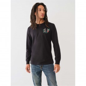облекла,на,разпродажба,мъжки,тениски,true,religion,ls,high,dnsty,t,sn99,jet,black