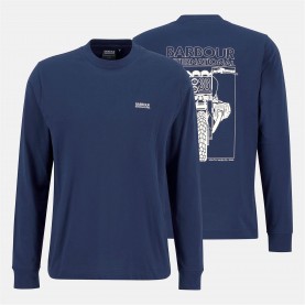 тениска,облекла,на,разпродажба,мъжки,тениски,barbour,international,louis,long,sleeve,t,shirt,navy