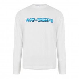 Тениска Off White Mens Long Sleeve T-Shirt - White тениска,мъжки,тениски,off,white,men,s,long,sleeve,t,shirt,white