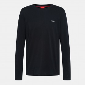 тениска,мъжки,тениски,hugo,derol,long,sleeve,t,shirt,black,001