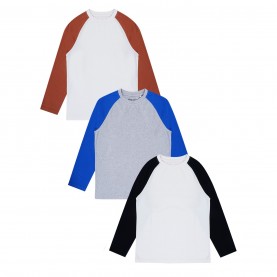 юношеска,тениска,разпродажба,firetrap,детски,тениски,firetrap,3,pack,long,sleeve,t,shirts,juniors,multi