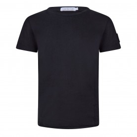 детска,тениска,детски,облекла,calvin,klein,jeans,children's,badge,t,shirt,black,beh