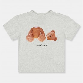 юношеска,тениска,детски,3/4,панталони,palm,angels,junior,bear,t,shirt,grey,marl,0860