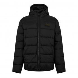 яке,промоция,на,зимни,облекла,мъжки,якета,barbour,international,men's,bobber,quilted,fixed,hood,short,puffer,jacket,black,bk91