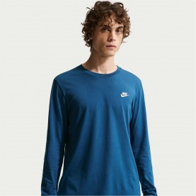 мъжка,тениска,разпродажба,nike,мъжки,тениски,nike,sportswear,club,mens,long,sleeve,t,shirt,court,blue