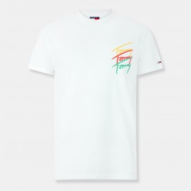 тениска,мъжки,тениски,tommy,jeans,men's,tjm,twisted,signature,regular,fit,t,shirt,ecru