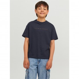 юношеска,тениска,детски,тениски,детски,облекла,jack,and,jones,logo,t,shirt,juniors,dark,navy