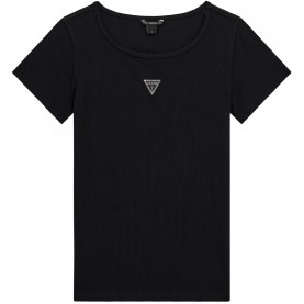 тениска,детски,облекла,guess,guess,knit,logo,tee,jn53,jet,black,jblk