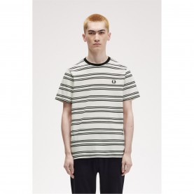 тениска,облекла,на,разпродажба,мъжки,тениски,fred,perry,men's,fine,stripe,regular,fit,t,shirt,ecru,black,s70