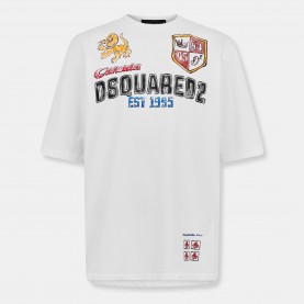 тениска,мъжки,тениски,dsquared2,men,s,oversized,t,shirt,white