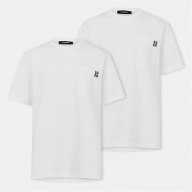 тениска,облекла,на,разпродажба,мъжки,тениски,dsquared2,men's,soft,breathable,t,shirt,white,white