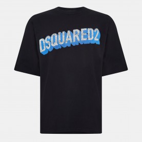 тениска,мъжки,тениски,dsquared2,cotton,t,shirt,black