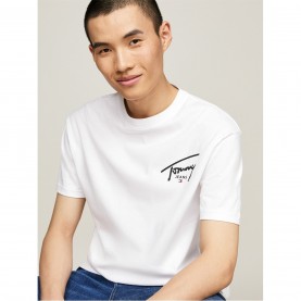 тениска,с,щампа,мъжки,тениски,tommy,jeans,tommy,jeans,tjm,reg,signature,print,tee,ext,sig,white