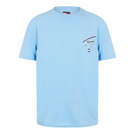 тениска,мъжки,тениски,tommy,jeans,back,flag,logo,t,shirt,sig,lght,blue