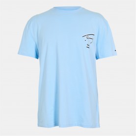 тениска,мъжки,тениски,tommy,jeans,back,flag,logo,t,shirt,sig,city,blue