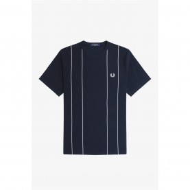 тениска,мъжки,тениски,fred,perry,men's,pinstripe,t,shirt,navy,608