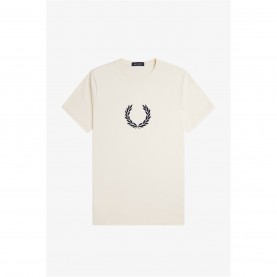 тениска,облекла,на,разпродажба,мъжки,тениски,fred,perry,men's,textured,laurel,wreath,regular,fit,t,shirt,ecru,560