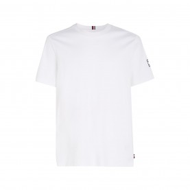 тениска,облекла,на,разпродажба,tommy,hilfiger,interlocking,logo,short,sleeve,t,shirt,white,ybr