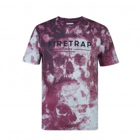мъжка,тениска,мъжки,тениски,firetrap,sub,t,shirt,mens,burgundy,skull