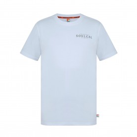 Мъжка тениска SoulCal Graphic Print T-Shirt Mens - White BackLogo мъжка,тениска,мъжки,блузи,с,яка,мъжки,тениски,мъжки,потници,soulcal,graphic,print,t,shirt,men,s,white,backlogo