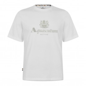 тениска,мъжки,тениски,aquascutum,men,s,t,shirt,old,white