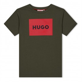 юношеска,тениска,детски,облекла,hugo,framed,logo,t,shirt,junior,khaki,653