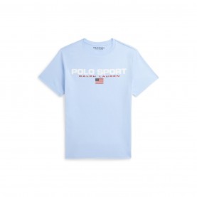 юношеска,тениска,детски,3/4,панталони,polo,sport,by,ralph,lauren,large,logo,t,shirt,junior,bluebell